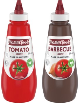 MasterFoods+Tomato+or+Barbecue+Sauce+475%E2%80%91500mL+Selected+Varieties