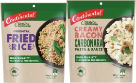 Continental-Classics-Pasta-Sauce-145-170g-or-Rice-180-190g-Selected-Varieties on sale