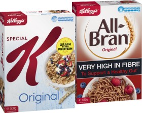 Kelloggs-All-Bran-Original-530g-or-Special-K-Original-500g on sale