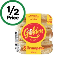 Golden-Crumpets-Rounds-Pk-6 on sale