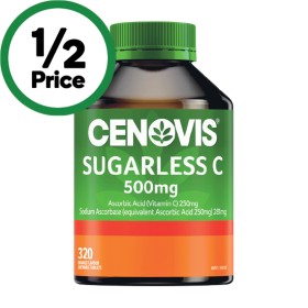 Cenovis+Sugarless+C+500mg+Chewable+Tablets+Pk+320%7E