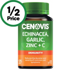 Cenovis+Echinacea%2C+Garlic%2C+Zinc+%2B+Vitamin+C+Tablets+Pk+125%7E