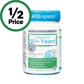 Life-Space-Probiotic-For-60-Years-Capsules-Pk-40 on sale