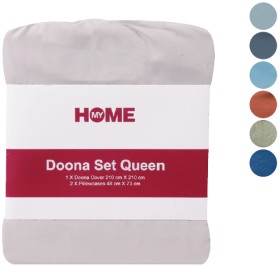 Microfibre+Doona+Set+Assorted+Colours