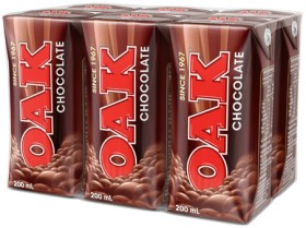 Oak+Flavoured+Milk+6x200mL+Selected+Varieties