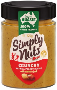 Bega+Simply+Nuts+Peanut+Butter+325g+Selected+Varieties