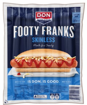 Don+Footy+Franks+Skinless+375g