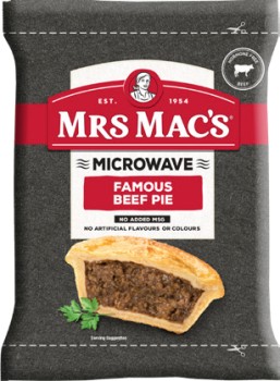 Mrs+Mac%26rsquo%3Bs+Microwave+Beef+Pie%2C+Giant+Sausage+Roll+175g+or+Pastie+165g+Selected+Varieties