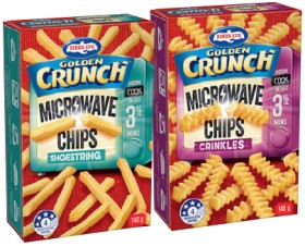 Birds+Eye+Golden+Crunch+Microwave+Chips+140g+Selected+Varieties