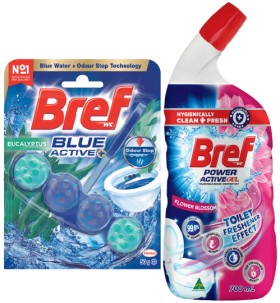 Bref+Rim+Block+Toilet+Cleaner+42%E2%80%9150g+or+Gel+600%E2%80%91700mL+Selected+Varieties