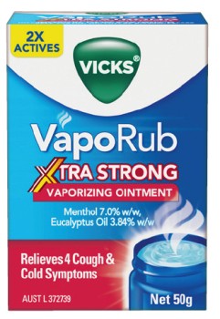 Vicks-VapoRub-Xtra-Strong-Vaporizing-Ointment-50g on sale