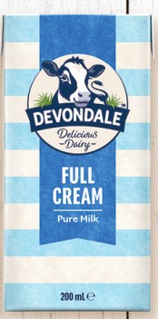 Devondale+Full+Cream+or+Extra+Light+Long+Life+Milk+6x200mL