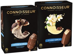 Connoisseur+Gourmet+Ice+Cream+4+Pack+or+Mini+6+Pack+Selected+Varieties