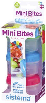 Sistema+To+Go+Mini+Bites+3+Pack