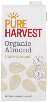 Pureharvest+Organic+Unsweetened+Almond+Milk+1+Litre