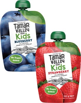 Tamar+Valley+Dairy+Kids+Greek+Style+Yoghurt+Pouch+110g