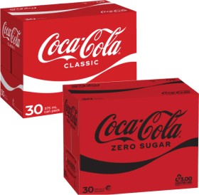 Coca-Cola-Soft-Drink-30x375mL on sale