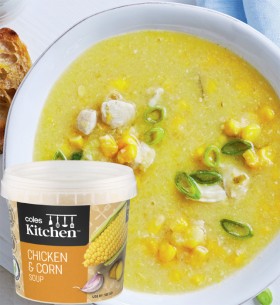 Coles+Kitchen+Chicken+%26amp%3B+Corn+Soup+550g