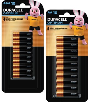 Duracell+Optimum+Batteries+AA+or+AAA+10+Pack