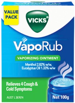 Vicks-VapoRub-Vaporizing-Ointment-100g on sale