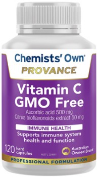 Chemists-Own-Provance-Vitamin-C-GMO-Free-120-Capsules on sale