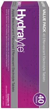 Hydralyte-Effervescent-Electrolyte-Tablets-Apple-Blackcurrant-Flavour-40-Pack on sale
