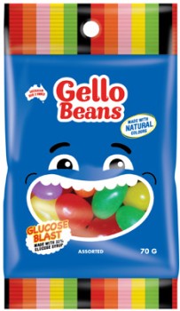 Gello-Beans-Assorted-70g on sale