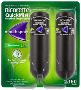 Nicorette-QuickMist-Mouthspray-Freshmint-2-x-150-Sprays on sale