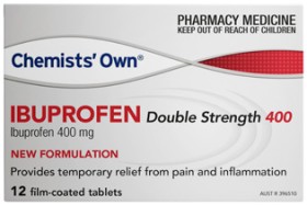 Chemists-Own-Ibuprofen-Double-Strength-400-12-Tablets on sale
