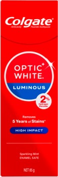 Colgate-Optic-White-Luminous-Toothpaste-85g on sale