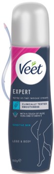 Veet-Expert-Spray-On-Hair-Removal-Cream-Sensitive-150g on sale