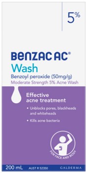 Benzac-AC-Moderate-Strength-5-Acne-Wash-200mL on sale