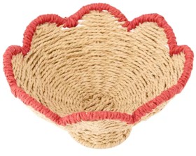 Red-Edge-Woven-Bowl on sale