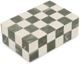 Green-Check-Decor-Box on sale