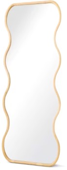 Wave-Oak-Look-Floor-Mirror on sale