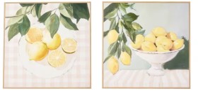 2+Pack+Lemon+Framed+Canvas