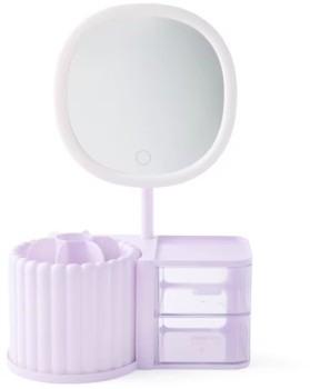 Cosmetic-Organiser-with-Mirror-Lilac on sale