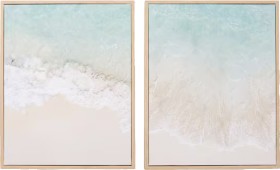 2+Pack+Coastal+Framed+Canvas