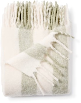 Stripe+Brushed+Throw+-+Sage