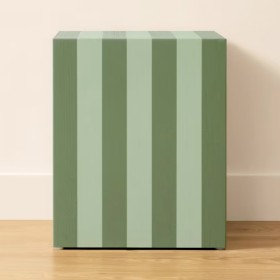 Stripe+Cube+Side+Table