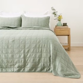 Hayden+Coverlet+Set+-+Queen%2FKing+Bed%2C+Seagrass
