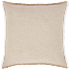 60cm+Fringe+Cushion+-+Sand
