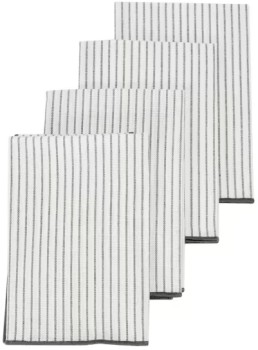 4+Pack+Charcoal+Stripe+Napkins