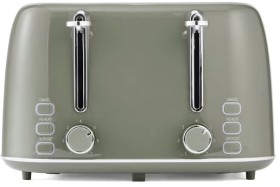 4+Slice+Retro+Toaster+-+Green