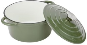 4L+Olive+Cast+Iron+Casserole