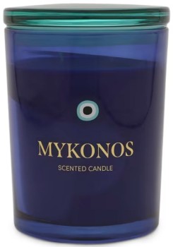 Mykonos+Glass+Candle