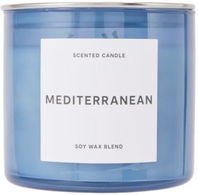 Mediterranean+Inspired+Glass+Candle