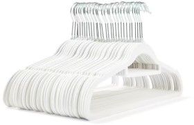 30-Pack-Flocked-Hangers-White on sale