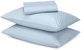 500-Thread-Count-Australian-Grown-Cotton-Sheet-Set-Queen-Bed-Blue on sale