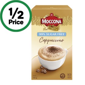 Moccona-Sugar-Free-Coffee-Sachets-Pk-10 on sale